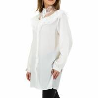 Damen Longbluse von Voyelles - white