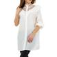 Damen Longbluse von Voyelles - white