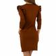 Damen Kleid von Emma&Ashley Design - brown