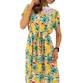 Damen Kleid von Whoo Fashion - yellow