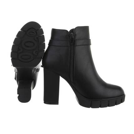 Damen High-Heel Stiefeletten - blackpu