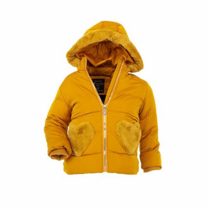 Mädchen Jacke von Nature Gr. 80 - yellow