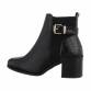 Damen High-Heel Stiefeletten - blackpu Gr. 36