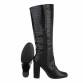 Damen High-Heel Stiefel - blackcroc