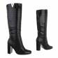 Damen High-Heel Stiefel - blackcroc