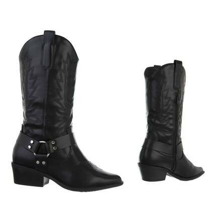 Damen Western- & Bikerboots - black Gr. 36