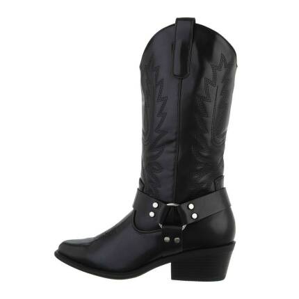 Damen Western- & Bikerboots - black Gr. 37