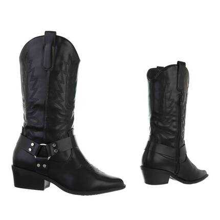 Damen Western- & Bikerboots - black Gr. 37