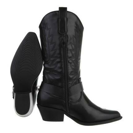 Damen Western- & Bikerboots - black Gr. 39