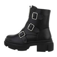 Damen High-Heel Stiefeletten - blackpu Gr. 36