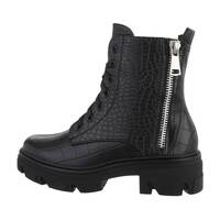 Damen Schnrstiefeletten - blackcroco