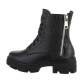 Damen Schnürstiefeletten - blackcroco Gr. 36