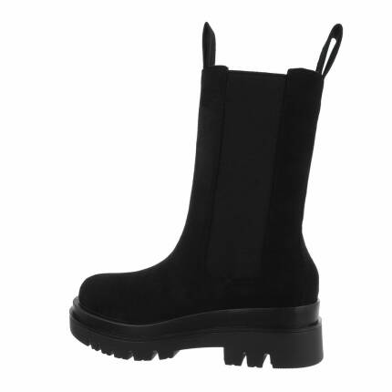 Damen Chelsea Boots - blacksuede