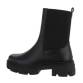 Damen Chelsea Boots - blackpu Gr. 40