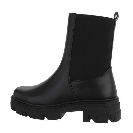 Damen Chelsea Boots - blackpu Gr. 41