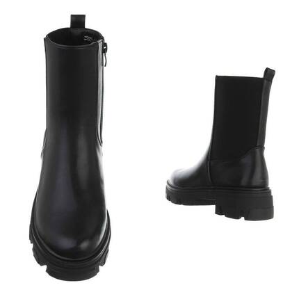 Damen Chelsea Boots - blackpu Gr. 41