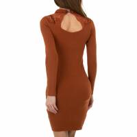 Damen Strickkleid von Whoo Fashion Gr. One Size - brown