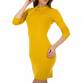 Damen Strickkleid von Whoo Fashion Gr. One Size - yellow