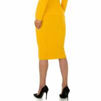 Damen Stretchrock von Glo Story - yellow