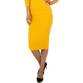 Damen Stretchrock von Glo Story - yellow