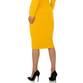 Damen Stretchrock von Glo Story - yellow