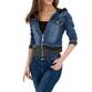 Damen Jeansjacke von M. Sara Denim - blue