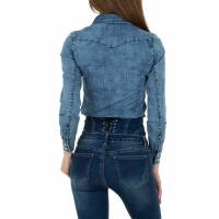 Damen Hemdbluse von Gress Jeans Wear - blue