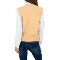 Damen Strickjack von JCL Gr. One Size - yellow