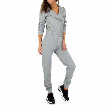 Damen Langer Jumpsuit von Emma&Ashley Design Gr. M/38 - grey