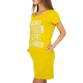 Damen Stretchkleid von Glo Story - yellow