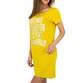 Damen Stretchkleid von Glo Story - yellow