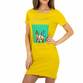 Damen Stretchkleid von Glo Story - yellow