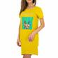 Damen Stretchkleid von Glo Story - yellow