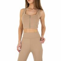 Damen Jogging- & Freizeitanzug von Holala Fashion - beige