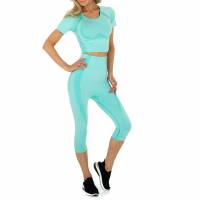 Damen Jogging- & Freizeitanzug von Holala Gr. One Size - turkis