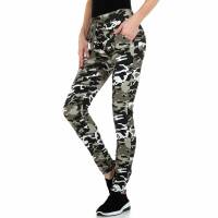 Damen Skinny Jeans von Mila Denim - camouflage