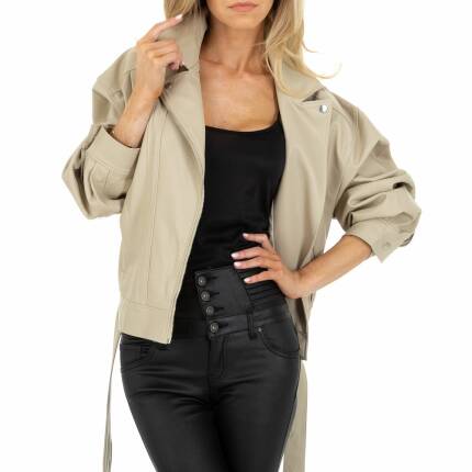 Damen Bikerjacke von JCL Gr. M/38 - cream