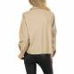 Damen Bikerjacke von JCL - beige