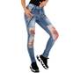 Damen Skinny Jeans von Original Denim - blue