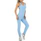 Damen Langer Jumpsuit von Holala - blue