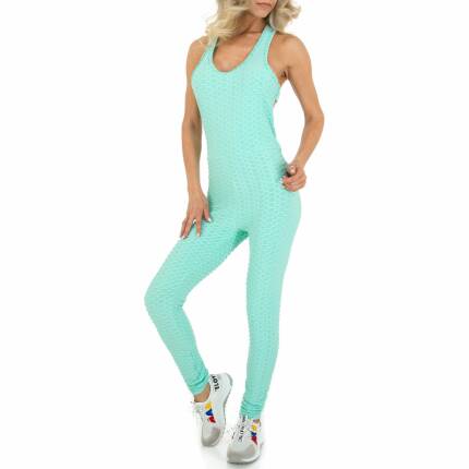 Damen Langer Jumpsuit von Holala Gr. L/XL - turkis