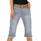 Damen Capri-Jeans von Miss Curry - grey