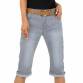 Damen Capri-Jeans von Miss Curry Gr. 34 - grey