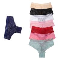 Damen Unterwäsche beige, black, blue, mint, pink, red, rose, white - 24 Stück