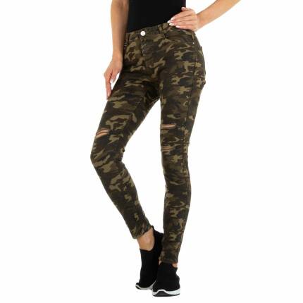 Damen Skinny Jeans von M.Sara Gr. 26 - armygreen