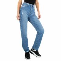 Damen High Waist Jeans von Colorful Premium Gr. L/40 - blue