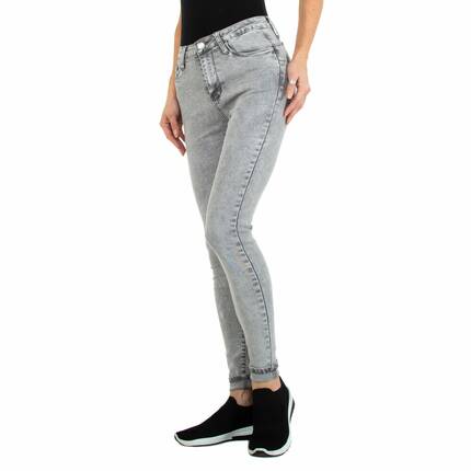 Damen High Waist Jeans von Colorful Premium Gr. S/36 - grey