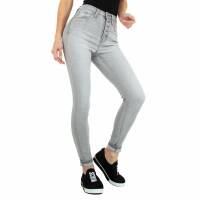 Damen High Waist Jeans von Colorful Premium Gr. XS/34 - grey