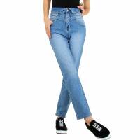 Damen High Waist Jeans von Colorful Premium Gr. M/38 - blue