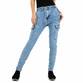 Damen Relaxed Fit Jeans von Jewwely - blue